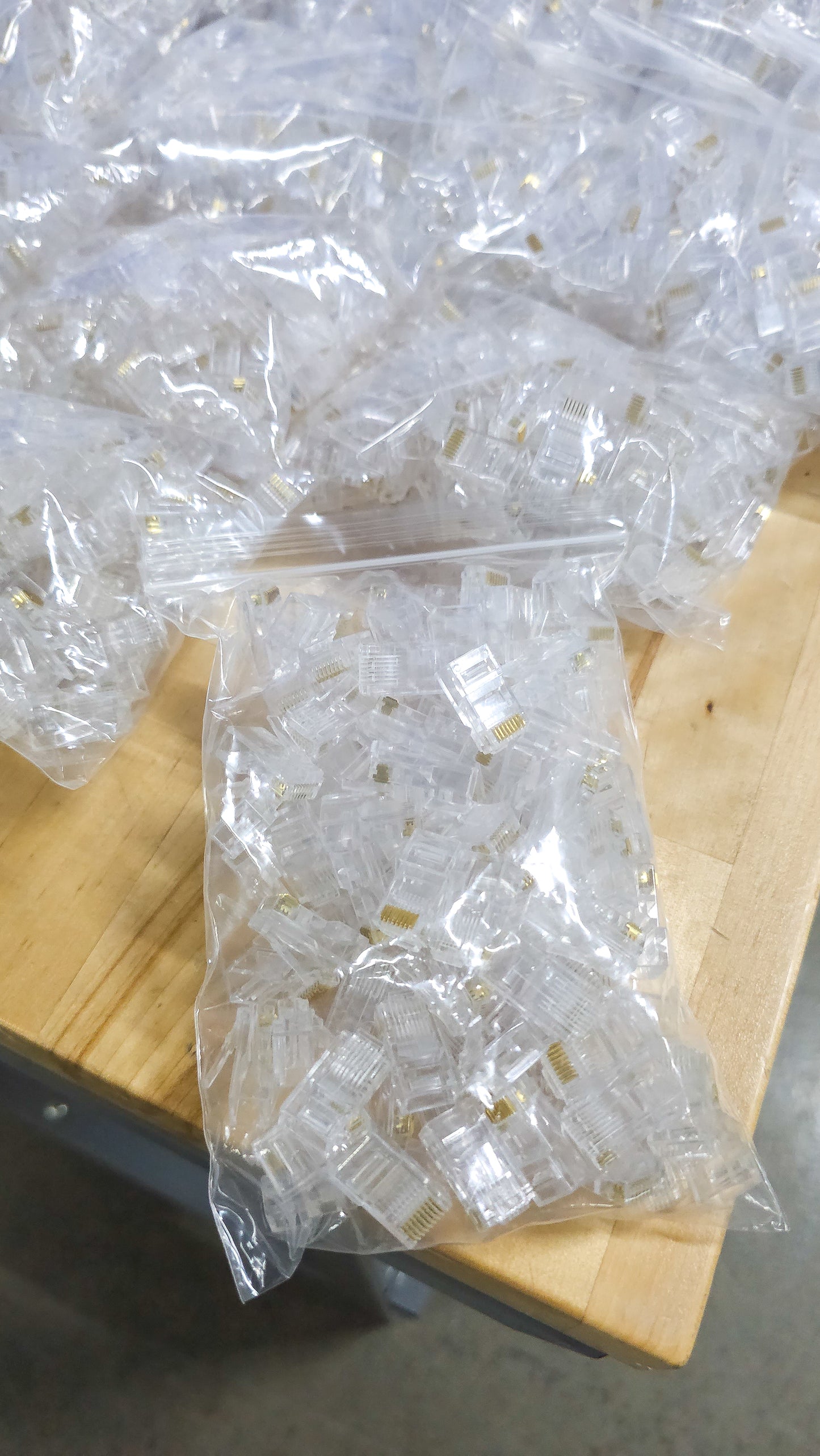 RJ45 Cat5e UTP Connectors – 100-Pack (8P8C)